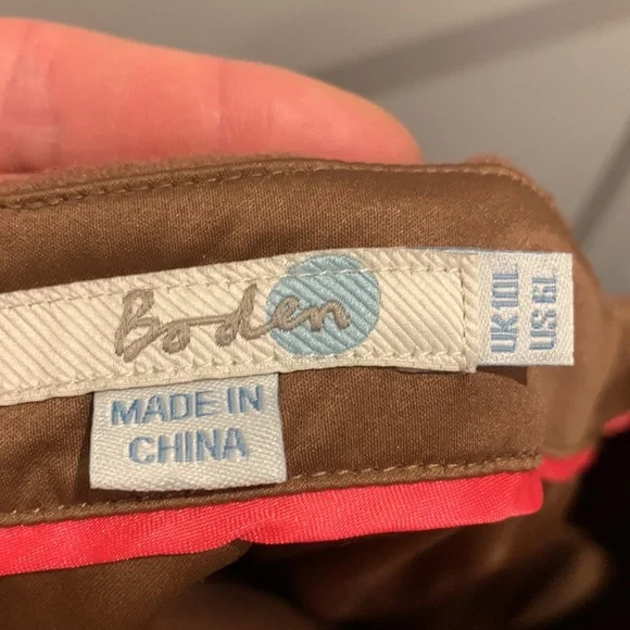 Boden color-block A-line wool-blend skirt. - Picture 4 of 8